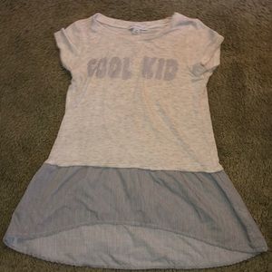 Really nice school shirt that says cool kid